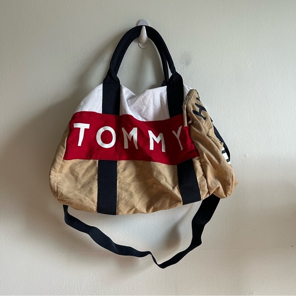 Tommy Hilfiger Handbags - Tommy Hilfiger Logo Classic Gym Weekender Duffle Bag